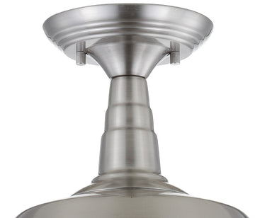 Gabe 10.2" Metal LED Semi Flush Mount - JONATHAN Y